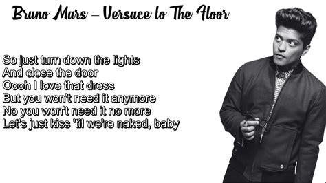 versace on de flor|versace lyrics bruno mars.